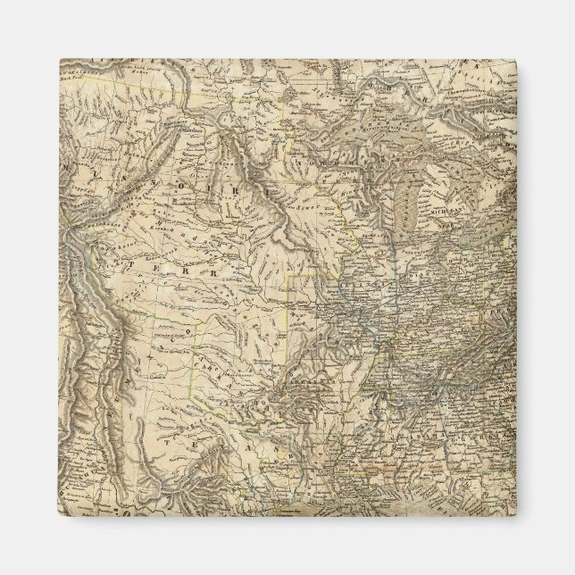 Aimant Carte nord-américaine (Devant)