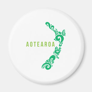 Aimant Carte Nouvelle-Zélande Aotearoa Nouvelle-Zélande