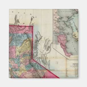 Aimant Carte officielle de l'État de Californie
