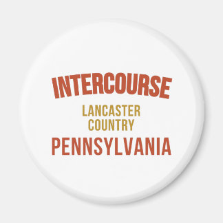 Aimant Carte Pennsylvania Intercourse, Lancaster Country 