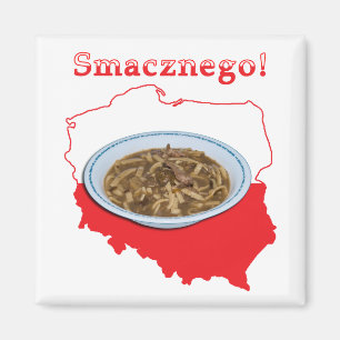 Aimant Carte polonaise de Czarnina Smacznego