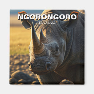Aimant Carte postale de Ngorongoro Crater Tanzania