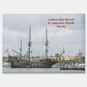 Aimant Carte postale espagnole Galleon Ship Holiday