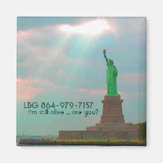 Aimant carte postale, LBG 864-979-7157, Je suis toujours 
