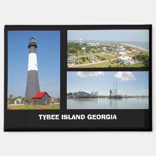Aimant Carte postale Tybee Island, Géorgie