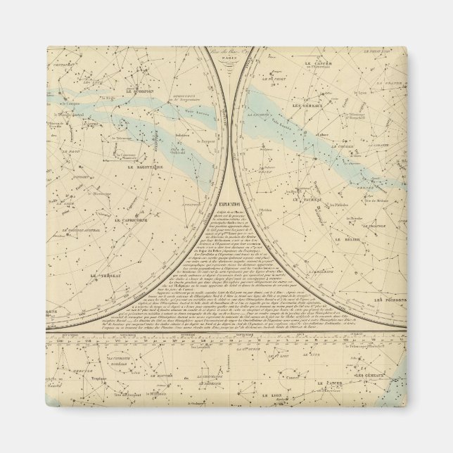 Aimant Carte Stars fixes (Devant)