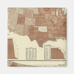 Aimant Carte statistique des décès