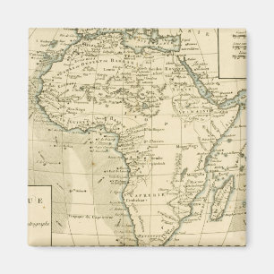 Aimant Carte vintage de l'Afrique