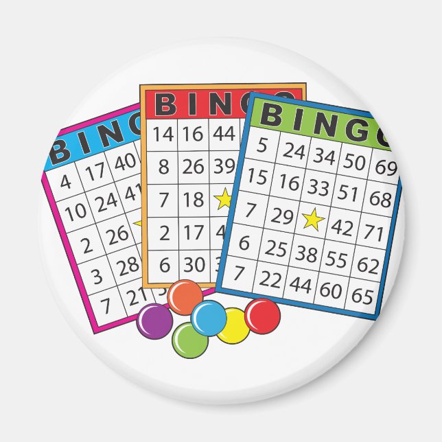 Aimant Cartes de Bingo (Devant)