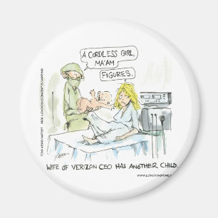 Aimant Cartes drôles pour bébé sans fil T-shirts Mugs & C