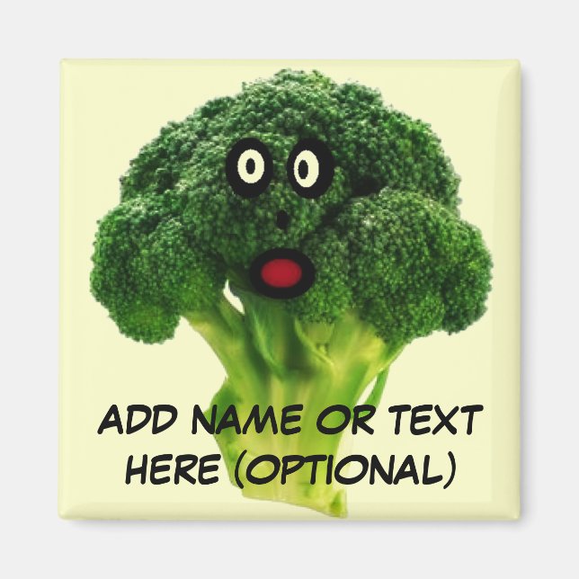 Aimant Carton Brocoli personnalisé (Devant)