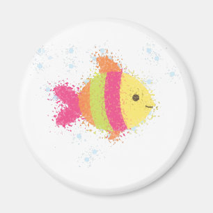 Aimant Carton de poisson mignon