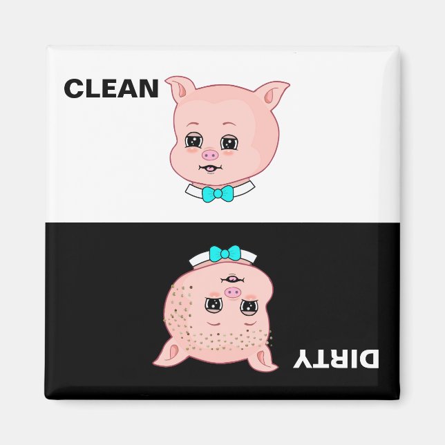 Aimant Carton de porc sale propre (Devant)