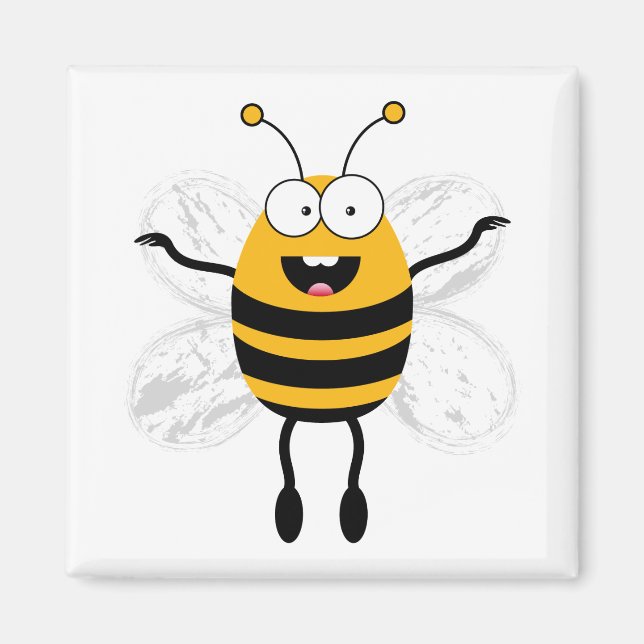 Aimant Cartoon Bee (Devant)