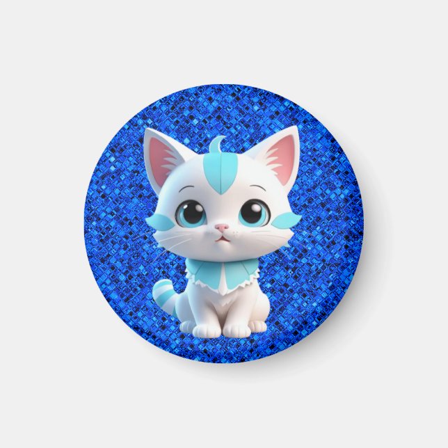 Aimant Cartoon Cute Kitten 3D Design-38063 (Devant)