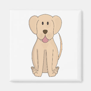 Aimant Cartoon de chien Extraordinaire Labrador Retriever