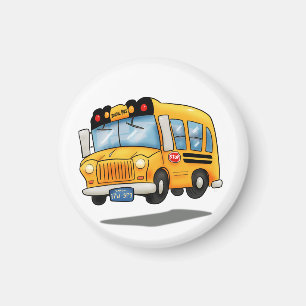 Aimant Cartoon School Bus