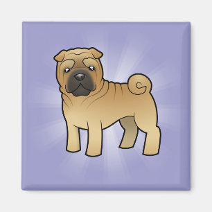 Aimant Cartoon Shar Pei