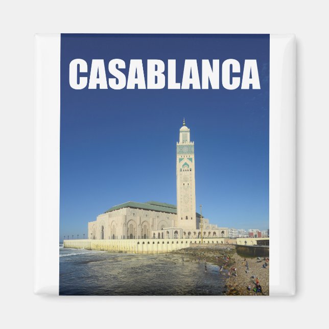 Aimant Casablanca Maroc Hassan II Mosquée, dit être (Devant)