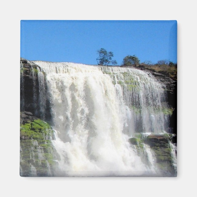 Aimant Cascade 4 Venezuela Jungle Paysage Art (Devant)