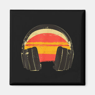 Aimant Casque de soleil couché Musique relaxante Casque m