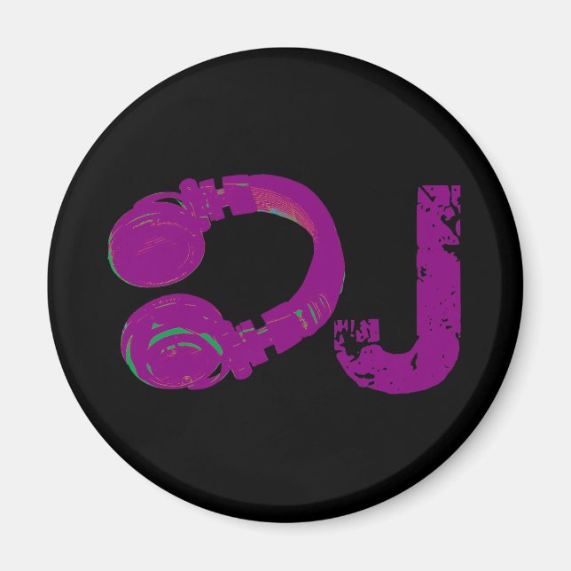 Aimant casque deejay (Devant)