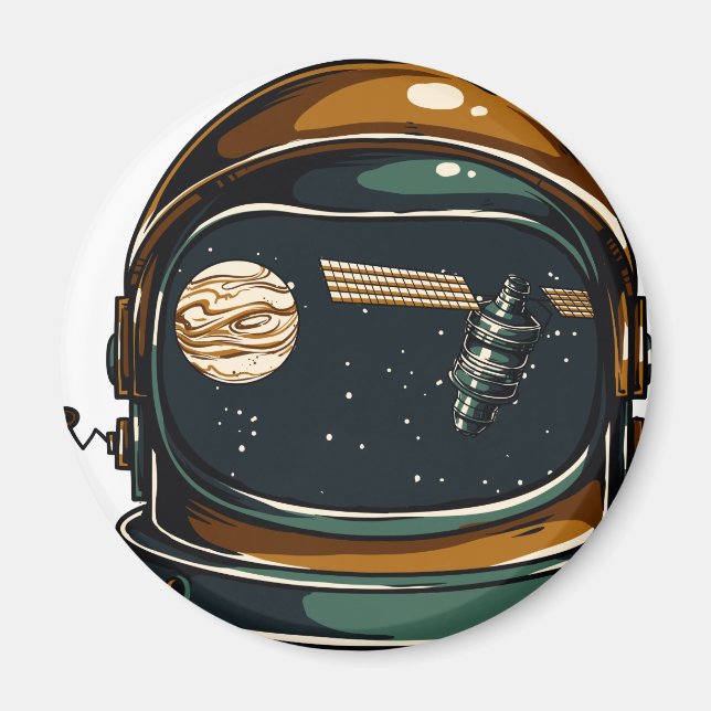 Aimant casque d'espace (Devant)