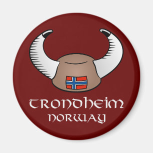 Aimant Casquette de Trondheim Norvège Viking