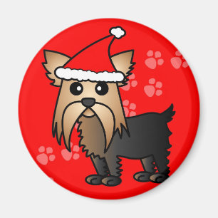 Aimant Casquette mignon de Père Noël de bande dessinée