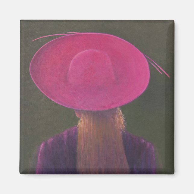 Aimant Casquette rose 2014 (Devant)