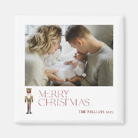 Casse-noix moderne Joyeux Noël Typographie