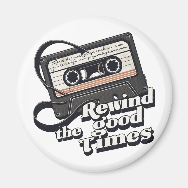 Aimant Cassette rétro design pour les amateurs de nostalg (Devant)