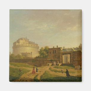 Aimant Castel Sant'Angelo, Rome, 1776 (huile sur toile)