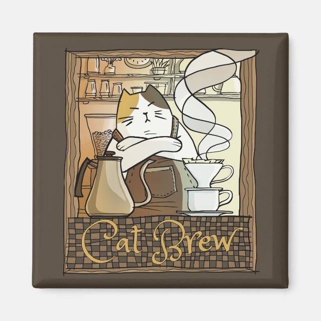 Aimant Cat Brew (Devant)