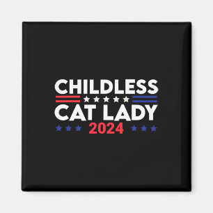 Aimant Cat Lady 2024 Élections politiques amusantes Démoc