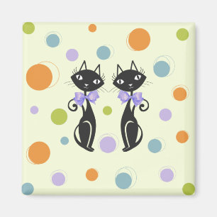 Aimant Cat moderne du milieu du siècle