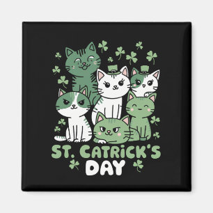 Aimant Cat St Patrick's Day Funny Catrick's Day