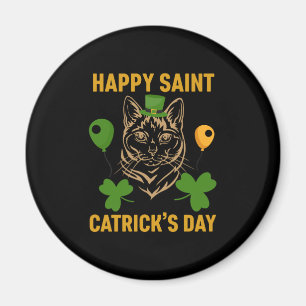 Aimant Cat St. Patrick's Day pour l'Amoureux des chats