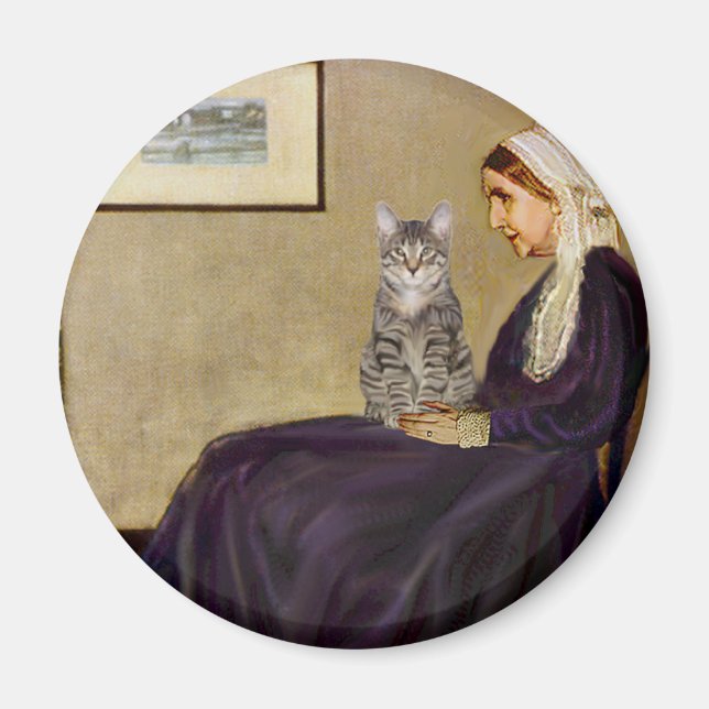 Aimant CAT (Tabby 1) - Whistlers Mother (Devant)