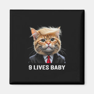Aimant Cat Trump 9 Lives Baby Trump 2024 Victoire remport