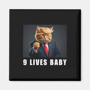 Aimant Cat Trump 9 Lives Baby Trump 2024 Victoire remport