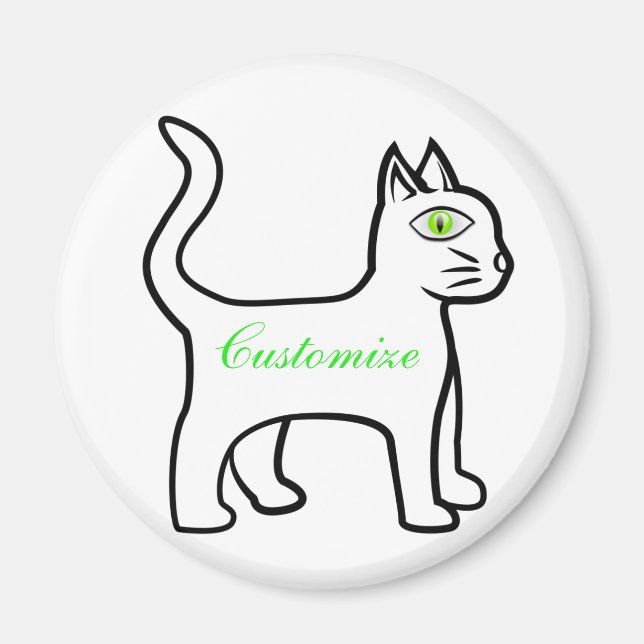 Aimant Cat vert Thunder_Cove (Devant)
