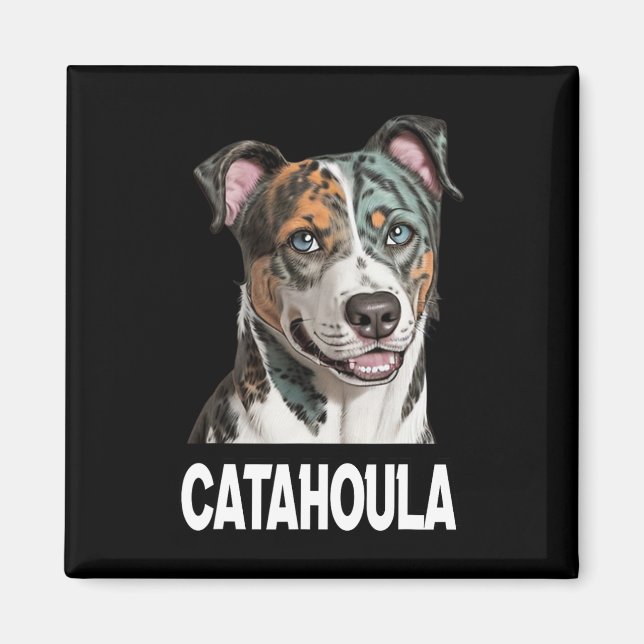 Aimant Catahoula Leopard Chien Art Amateurs De Animaux Po (Devant)
