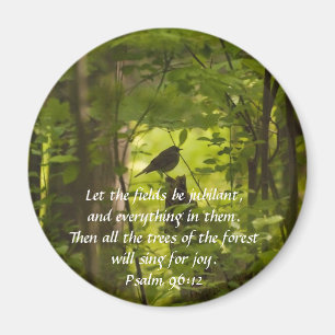 Aimant Catbird in the Forest Green