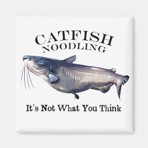 Aimant Catfish Noodling Ce n'est pas ce que vous pensez