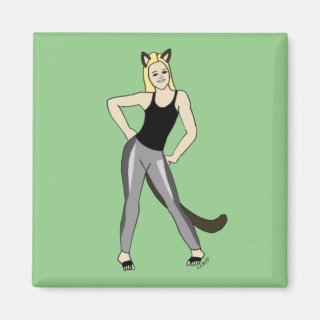 Aimant catgirl (Devant)