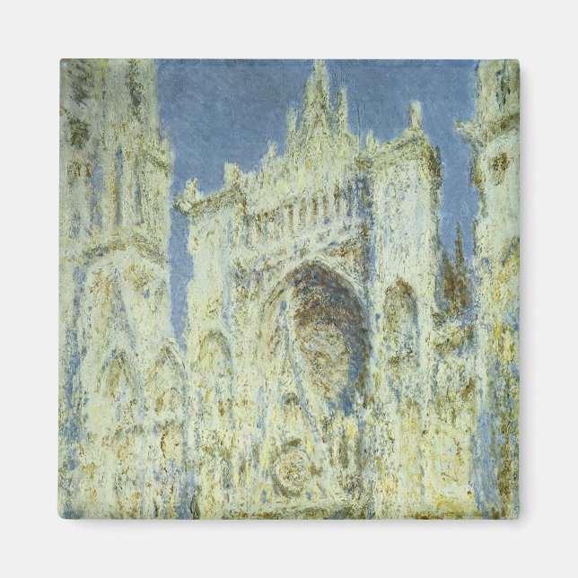 Aimant Cathédrale de Rouen Façade Ouest Lumière du soleil (Devant)