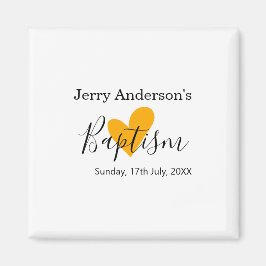 Aimant Catholic baptism kids modern simple QR minimal
