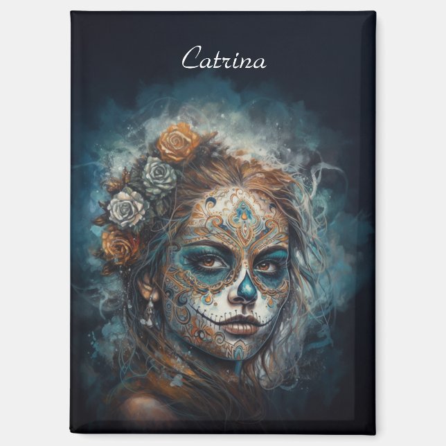 Aimant Catrina Azul, sur mesure (Recto)