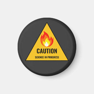 Aimant Caution Science in Progress